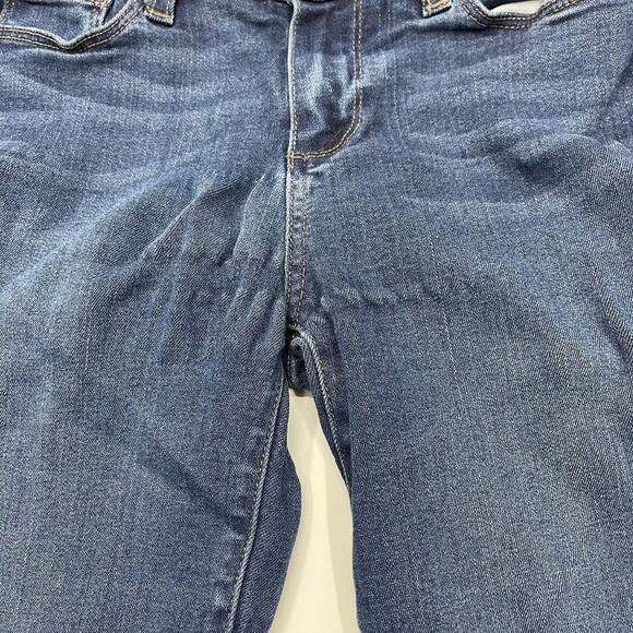 Paige Verdugo Crop Jeans Size 29 Dark Blue Denim Cotton Rayon PUCKERING - Picture 5 of 6